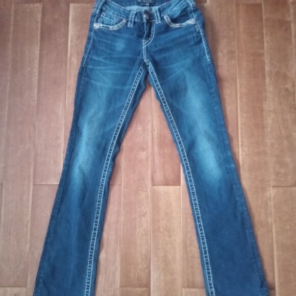 Women's Silver Jeans Aiko Mid Slim Bootcut Size 25x34 - Picture 1 of 7